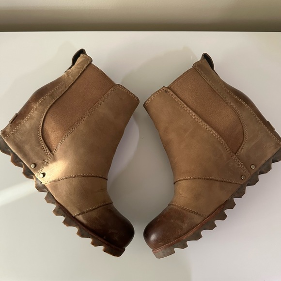 • Sorel • Lea Wedge Leather Casual Boot - Picture 9 of 10